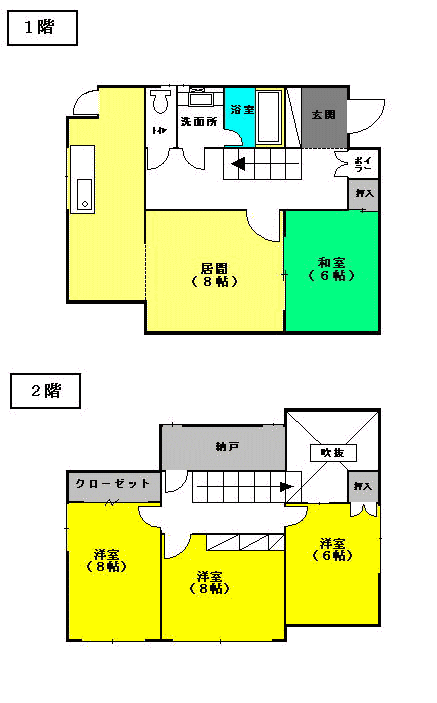 写真：雄和糠塚一般特定住宅4LDKタイプの間取り図