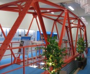 写真：トラス橋の模型