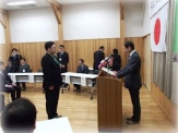 写真：修了証授与5
