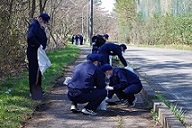 警察学校清掃活動