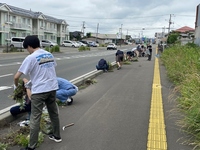 写真：登木西町内会の清掃活動の様子