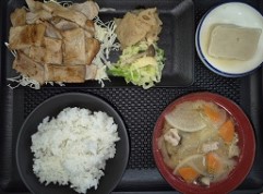 豚の生姜焼き定食の写真