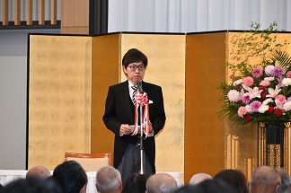 写真：沼谷市長の式辞