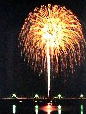 写真：雄物川の花火1