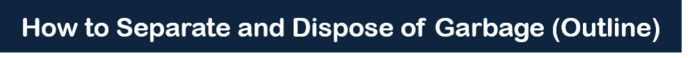ごみの分け方・出し方手引き英語版