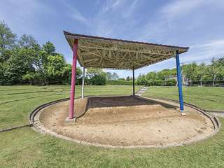 八橋運動公園内相撲場の写真