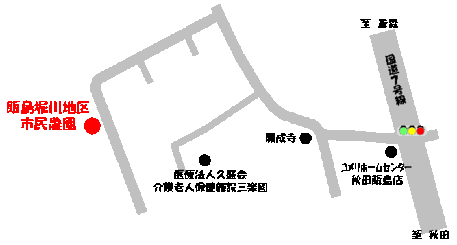 イラスト：飯島堀川市民農園　地図