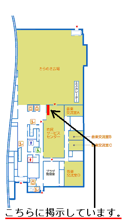 イラスト：駅東サービスセンターの地図