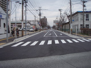 写真：施工後の川尻広面線