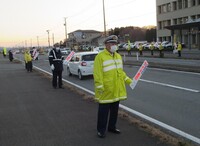 写真：交通安全啓発活動