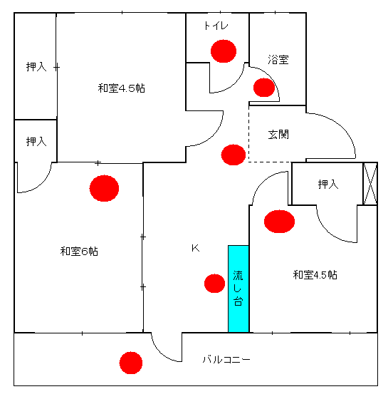 イラスト：横森Bタイプの間取り図