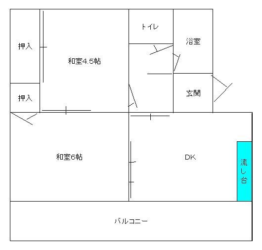 イラスト：横森Cタイプの間取り図