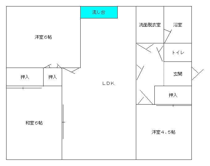 イラスト：糠塚Cタイプの間取り図