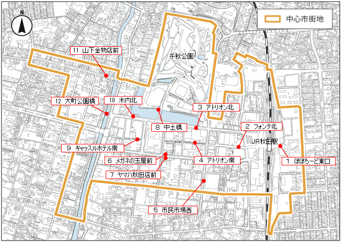 イラスト：調査位置図