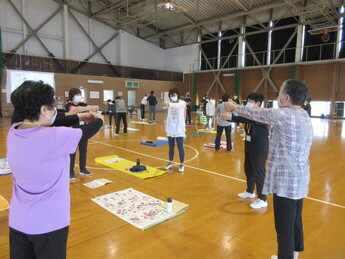 第4期いいあんべぇ体操サポーター養成講座の様子(運動講習)