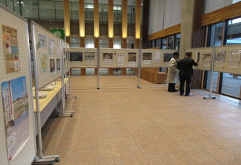 写真:パネル展市民ホール