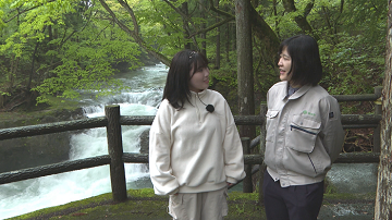 テレビ（秋田市の公園で新緑の季節をエンジョイ！♪）