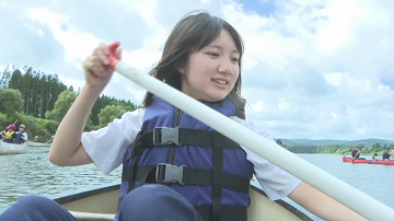 テレビ（秋田の自然を未来へ　カヌーで雄物川下り）