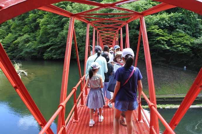 藤倉水源地トラス橋写真