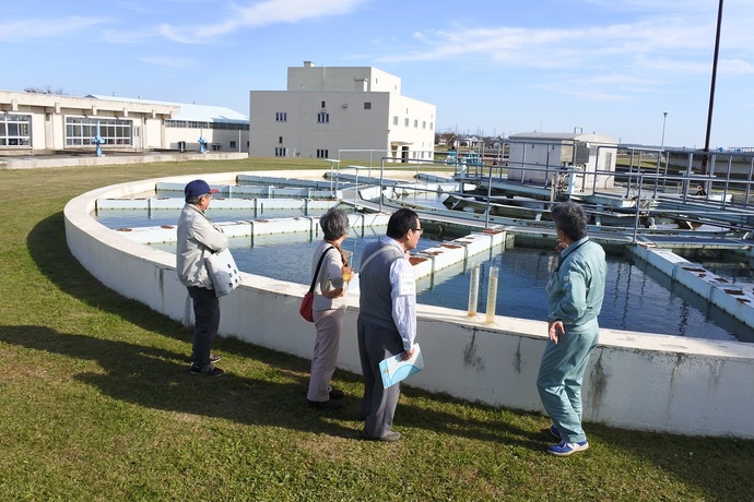 仁井田浄水場施設見学写真