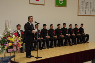 写真：秋田市議会議長祝辞