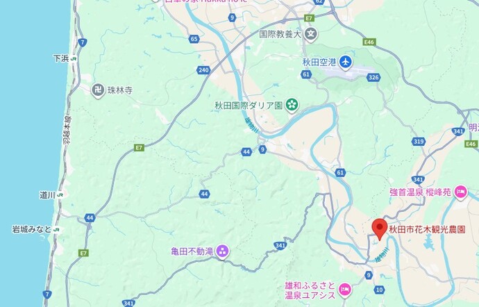 花木観光農園所在地