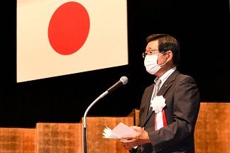 写真：岩谷市議会議長の祝辞