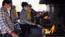 写真：ピザ焼き