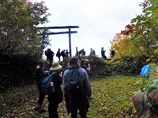 写真：登山の様子