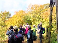 写真：登山の様子