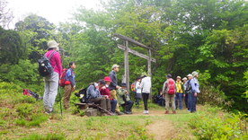 写真：登山の様子