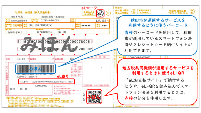 納付書見本