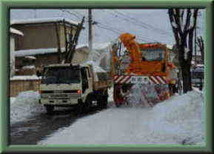 ロータリによる排雪積込の写真