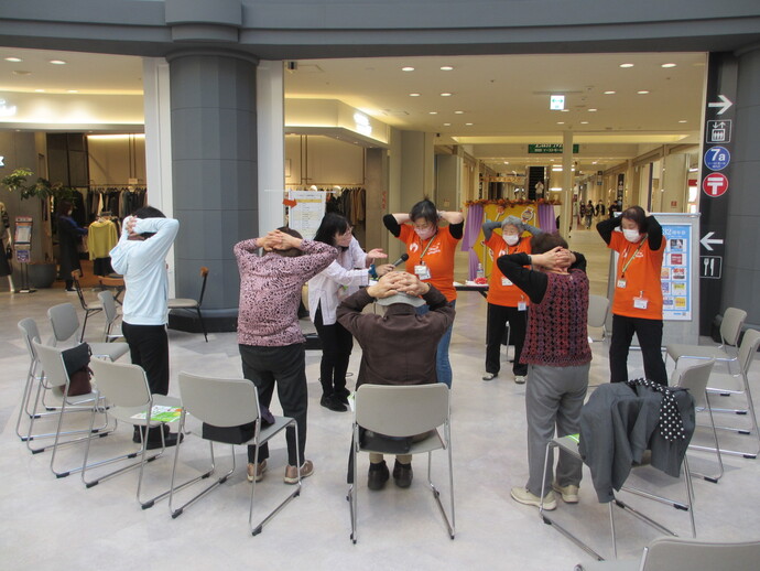 立ち寄り型フレイル予防啓発イベント(イオンモール秋田)
