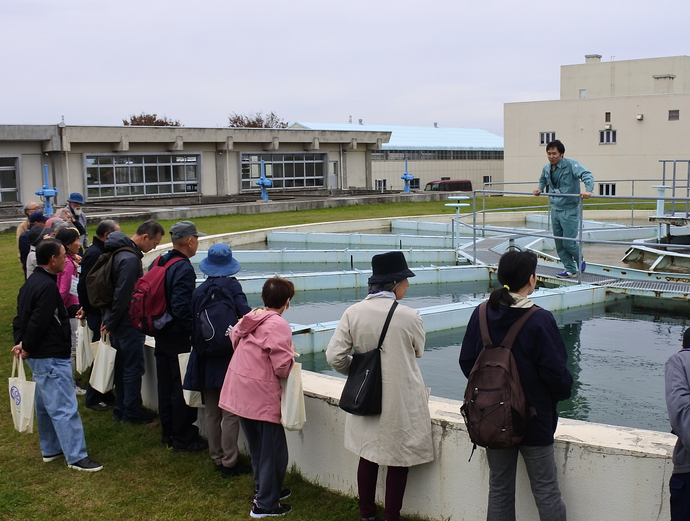 仁井田浄水場施設見学の写真