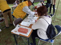 体験イベント(拓本取り体験)