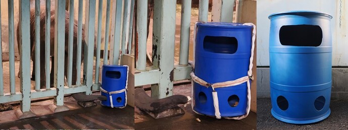 写真：ドラム缶フィーダー