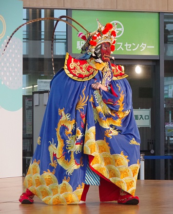 変面ショーの写真