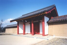 会場となる秋田城跡外郭東門