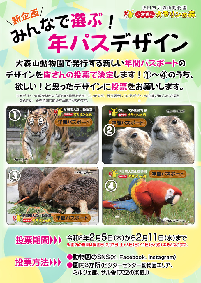 画像：年パスデザイン投票